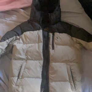 Black& gray down jacket size 8 in boys